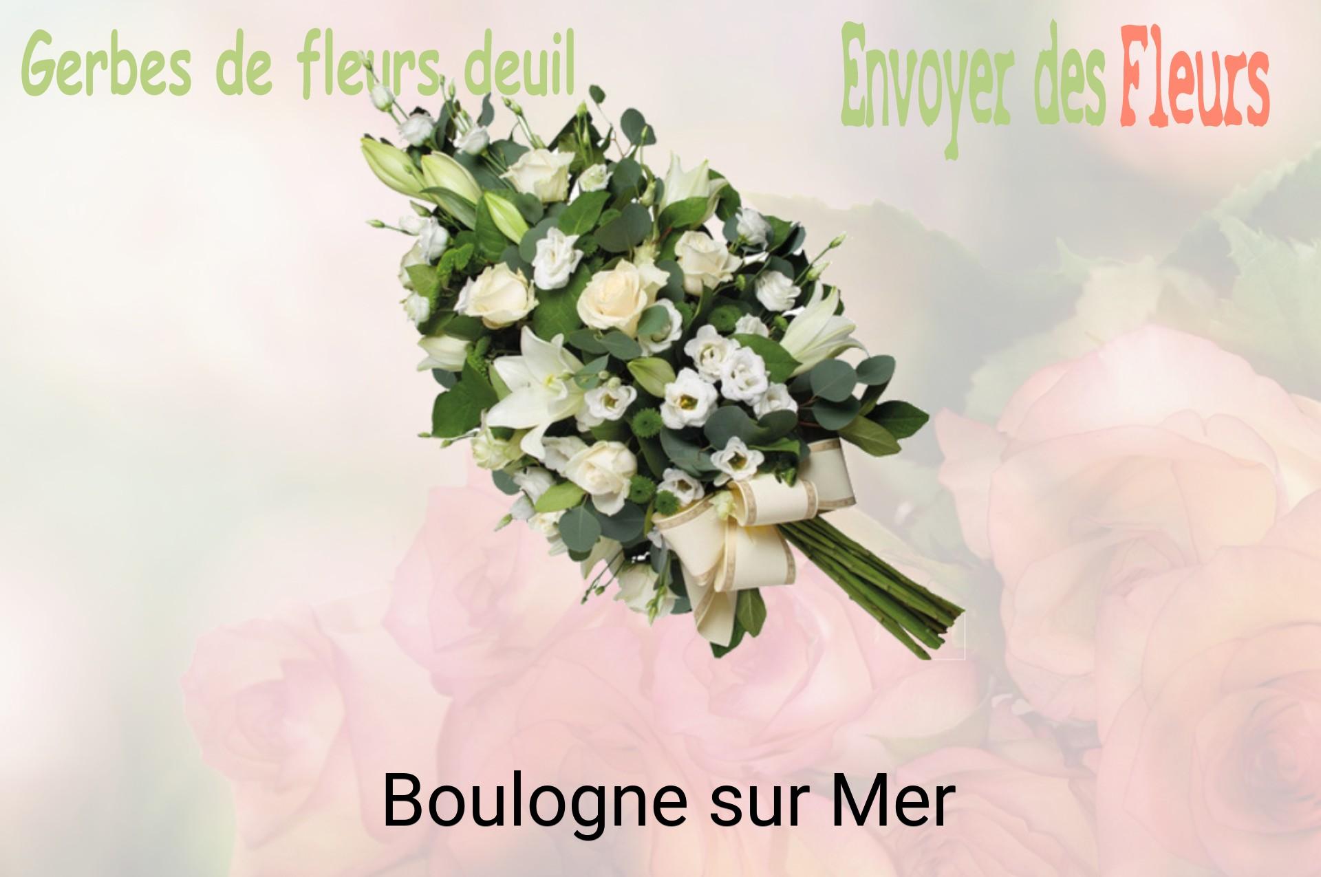 Gerbe de fleurs de deuil livrée à Boulogne-sur-Mer